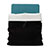 Suave Terciopelo Tela Bolsa Funda para Apple iPad 4 Negro