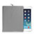 Suave Terciopelo Tela Bolsa Funda para Apple iPad Air 2 Gris