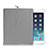Suave Terciopelo Tela Bolsa Funda para Apple iPad Pro 12.9 Gris