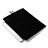Suave Terciopelo Tela Bolsa Funda para Huawei Mediapad T1 8.0 Negro