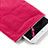 Suave Terciopelo Tela Bolsa Funda para Xiaomi Mi Pad 3 Rosa Roja