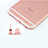 Tapon Antipolvo Lightning USB Jack J04 para Apple iPhone 11 Pro Max Oro Rosa