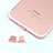 Tapon Antipolvo Lightning USB Jack J06 para Apple iPhone 14 Plus Oro Rosa