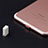 Tapon Antipolvo Lightning USB Jack J07 para Apple iPhone 11 Pro Oro Rosa