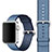 Tela Correa De Reloj Pulsera Eslabones para Apple iWatch 5 44mm Azul