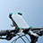 Universal Motocicleta Bicicleta Soporte Montaje de Manubrio Clip H02 Negro