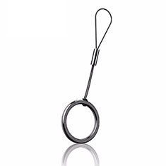 Acollador Cordon Lanyard con Anillo R02 Negro