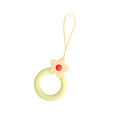 Acollador Cordon Lanyard con Anillo R06 Amarillo