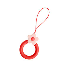 Acollador Cordon Lanyard con Anillo R06 Rojo