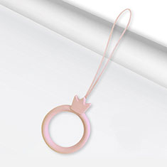 Acollador Cordon Lanyard con Anillo R07 para Huawei Y6 Pro Rosa