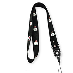 Acollador Cordon Lanyard K02 para Huawei P Smart+ Plus Negro