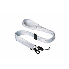 Acollador Correa de Cuello Cordon Lanyard K02 para Apple iPhone XR Blanco