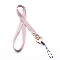 Acollador Correa de Cuello Cordon Lanyard N06 para Google Pixel 3a Oro Rosa