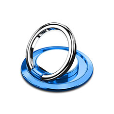 Anillo de dedo Soporte Magnetico Universal Sostenedor De Telefono Movil H10 para Samsung Galaxy M22 4G Azul Cielo