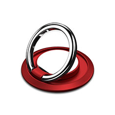 Anillo de dedo Soporte Magnetico Universal Sostenedor De Telefono Movil H10 para Motorola Moto Edge 30 Fusion 5G Rojo