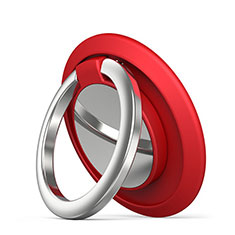 Anillo de dedo Soporte Magnetico Universal Sostenedor De Telefono Movil H14 para Motorola Moto G60s Rojo