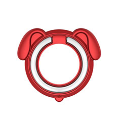 Anillo de dedo Soporte Magnetico Universal Sostenedor De Telefono Movil H15 para Huawei Mate 40 Pro+ Plus Rojo