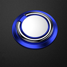 Anillo de dedo Soporte Magnetico Universal Sostenedor De Telefono Movil Z04 para Samsung Galaxy M32 5G Azul
