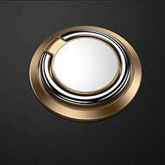 Anillo de dedo Soporte Magnetico Universal Sostenedor De Telefono Movil Z04 para Apple iPhone 11 Pro Max Oro