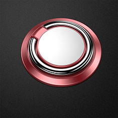 Anillo de dedo Soporte Magnetico Universal Sostenedor De Telefono Movil Z04 para Huawei Mate 40 Pro+ Plus Rojo