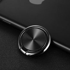 Anillo de dedo Soporte Magnetico Universal Sostenedor De Telefono Movil Z11 para Apple iPhone 11 Pro Max Negro