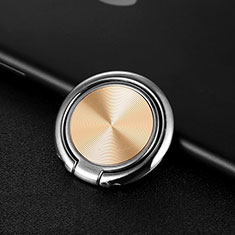 Anillo de dedo Soporte Magnetico Universal Sostenedor De Telefono Movil Z11 para HTC U12 Life Oro
