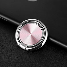 Anillo de dedo Soporte Magnetico Universal Sostenedor De Telefono Movil Z11 para Huawei P10 Plus Oro Rosa