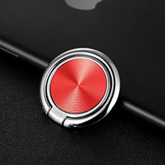 Anillo de dedo Soporte Magnetico Universal Sostenedor De Telefono Movil Z11 para Samsung Galaxy S21 5G Rojo