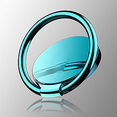 Anillo de dedo Soporte Magnetico Universal Sostenedor De Telefono Movil Z16 para HTC U11 Eyes Azul Cielo