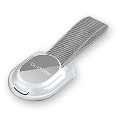 Anillo de dedo Soporte Universal Sostenedor De Telefono Movil R11 para HTC Desire 12S Blanco
