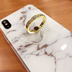 Anillo de dedo Soporte Universal Sostenedor De Telefono Movil S15 para Samsung Galaxy S21 Plus 5G Oro