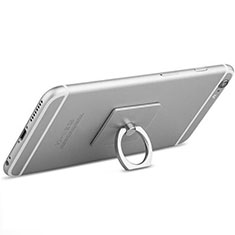 Anillo de dedo Soporte Universal Sostenedor De Telefono Movil Z01 para Sony Xperia 10 Plus Plata