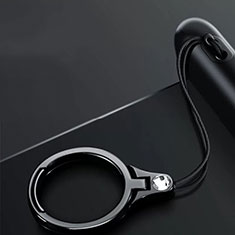Anillo de dedo Soporte Universal Sostenedor De Telefono Movil Z03 para Sony Xperia XA2 Negro