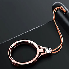 Anillo de dedo Soporte Universal Sostenedor De Telefono Movil Z03 para Samsung Galaxy A21s Oro Rosa