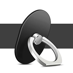 Anillo de dedo Soporte Universal Sostenedor De Telefono Movil Z06 para Sony Xperia XA2 Plus Negro