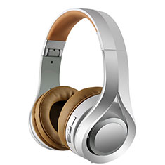 Auricular Cascos Bluetooth Auriculares Estereo Inalambricos H75 para Motorola Moto G22 Blanco