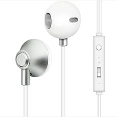 Auriculares Estereo Auricular H05 para HTC U Play Plata