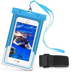 Bolsa Impermeable y Sumergible Carcasa Universal W03 para Apple iPod Touch 4 Azul Cielo