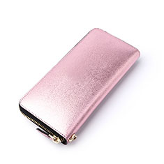 Bolso Cartera Protectora de Cuero Universal H22 para Sony Xperia XZ2 Premium Rosa