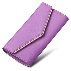 Bolso Cartera Protectora de Cuero Universal K03 para Sony Xperia L2 Morado