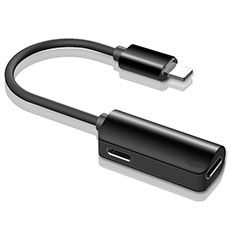 Cable Adaptador Lightning USB H01 para Apple iPhone 13 Mini Negro