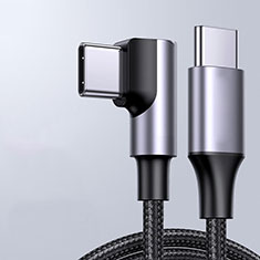 Cable Adaptador Type-C USB-C a Type-C USB-C 60W H01 para Apple iPhone 15 Gris Oscuro