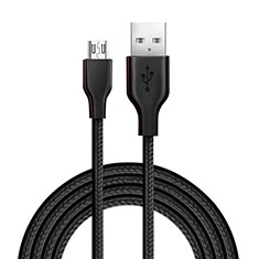 Cable Micro USB Android Universal A18 para Sony Xperia XA3 Ultra Negro