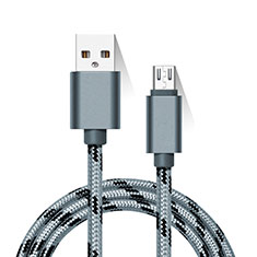 Cable Micro USB Android Universal M01 para Huawei P Smart 2020 Gris