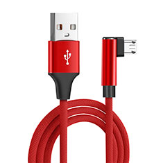 Cable Micro USB Android Universal M04 para Samsung Galaxy M31 Rojo