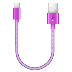Cable Type-C Android Universal 20cm S02 para Huawei Honor 7A Morado