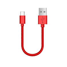 Cable Type-C Android Universal 30cm S05 para Samsung Galaxy S21 Ultra 5G Rojo