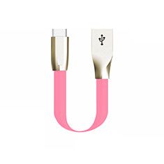 Cable Type-C Android Universal 30cm S06 para Apple iPad Pro 12.9 (2022) Rosa