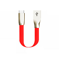 Cable Type-C Android Universal 30cm S06 para Huawei MatePad 5G 10.4 Rojo