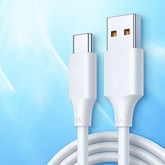 Cable Type-C Android Universal 6A H05 para Vivo Y12s Blanco